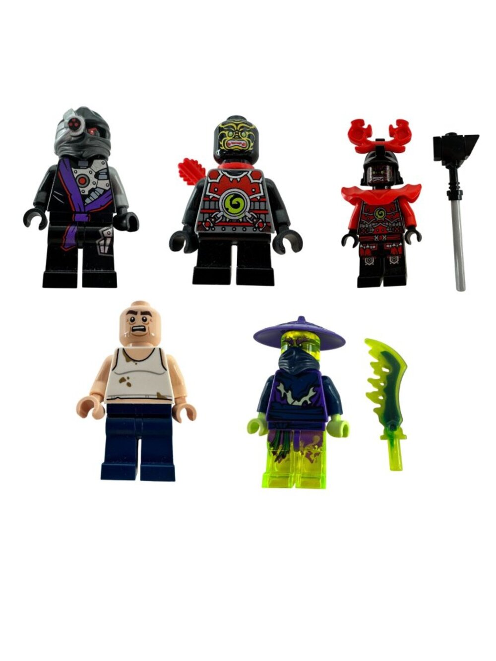 Lot of 5 LEGO Ninjago & TMNT Minifigures Minifigs